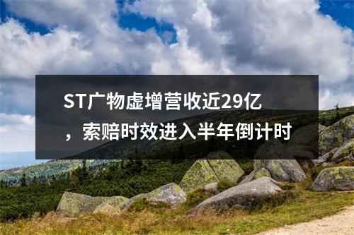 ST广物虚增营收近29亿，索赔时效进入半年倒计时