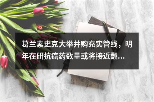 葛兰素史克大举并购充实管线，明年在研抗癌药数量或将接近翻倍