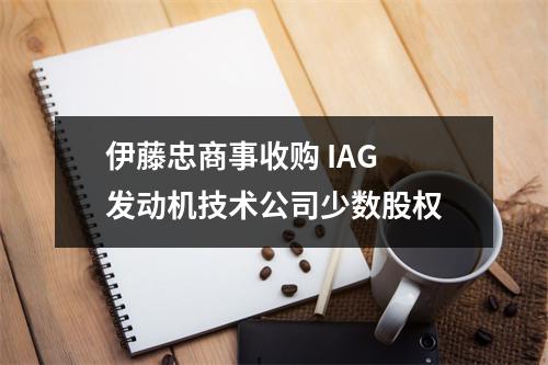 伊藤忠商事收购 IAG 发动机技术公司少数股权